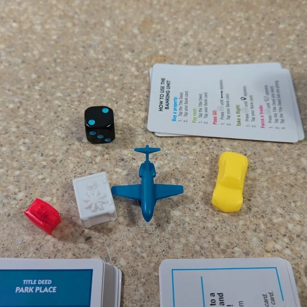 Monopoly Super Electronic Banking Unit, Bank Cards, Chance, Property, Game Piece